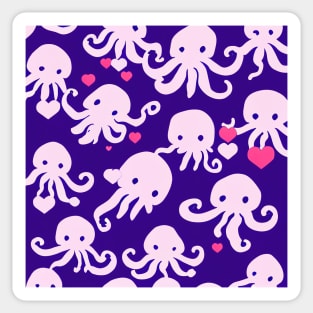 Octopus Lovefest - Super Cute Colorful Cephalopod Pattern Sticker